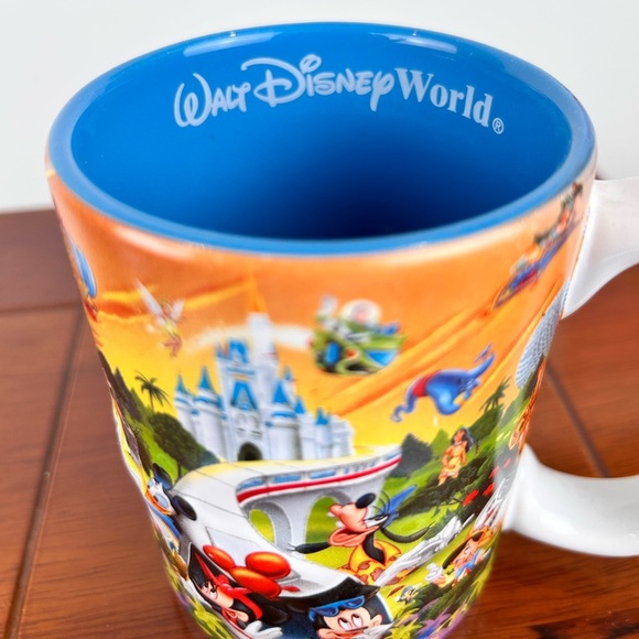 Disney World "Four Parks - One World" 3D mug, DAD embossed handle, Collectible - Picture 3 of 8